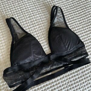Victoria's Secret Black Sheer Bra